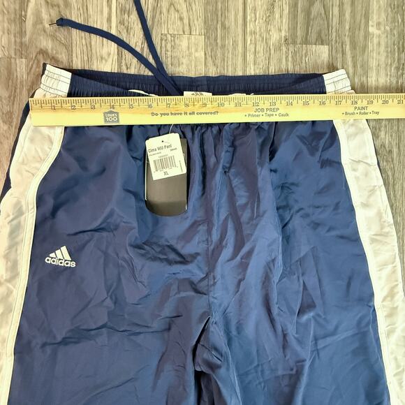 Vintage Adidas ClimaProof Wind Pants NWT Men’s XL Navy White Stripe - Picture 10 of 10